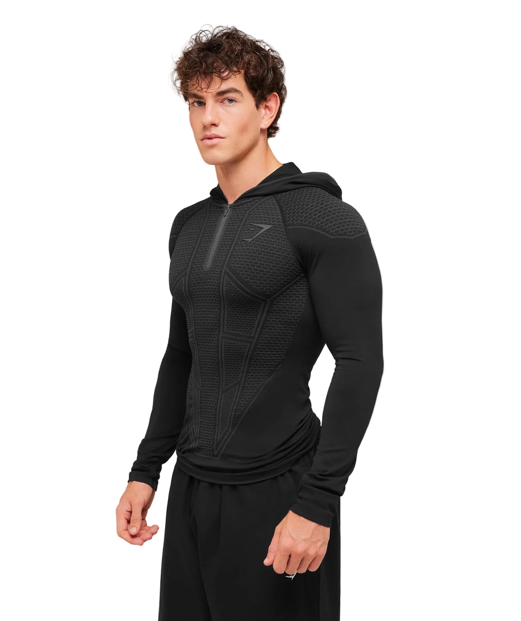 Gymshark Onyx V1 Hoodie - Black/Onyx Grey - Unmatched Supply
