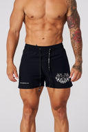 1012 - Tren Twins Quad Reveal Shorts Black - Unmatched Supply-YOUNG LA