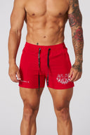 1012 - Tren Twins Quad Reveal Shorts Red - Unmatched Supply-YOUNG LA