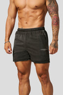 1072 - Training Series Washed Shorts - Black - Unmatched Supply-YOUNG LA