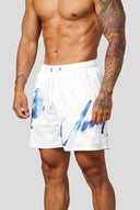 1127 - DAYDREAM MESH SHORTS WHITE/DARK BLUE - Unmatched Kicks-YOUNG LA