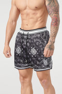 132 Infamous Bandana Shorts Black - Unmatched Kicks-YOUNG LA