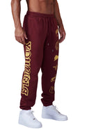 204 - Immortal Killer Joggers Burgundy - Unmatched Kicks-YOUNG LA