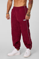 2091 - Retro Cuffed Joggers Burgundy - Unmatched Supply-YOUNG LA