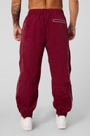 2091 - Retro Cuffed Joggers Burgundy - Unmatched Supply-YOUNG LA