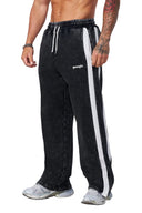 2146 - Classic Stripe Sweats Black Wash - Unmatched Kicks - YOUNG LA