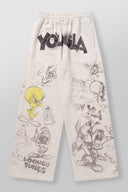 2183 - Looney Tunes Squad Sweats Allover Sketch
