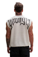 3012 - Drop Shoulder Knit Cut-Off White - Unmatched Supply-YOUNG LA