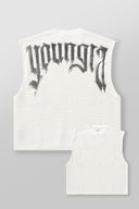 3012 - Drop Shoulder Knit Cut-Off White