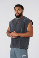 3022 - Anarchy Cropped Tanks Black Wash - Unmatched Supply-YOUNG LA