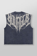 3022 - Anarchy Cropped Tanks Deep Navy Wash - Unmatched Supply-YOUNG LA