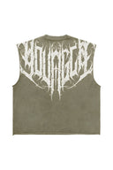 3022 - Anarchy Cropped Tanks Olive Wash - Unmatched Kicks - YOUNG LA
