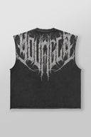 3022 - Anarchy Cropped Tanks Black Wash