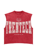 3044 - Tren Twins Badass Cut Offs Red Wash - Unmatched Kicks - YOUNG LA
