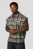 3091 - Cut-Offs Flannels Grey/Black - Unmatched Kicks-YOUNG LA