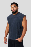 3095 - SACRED SIGIL CUT-OFFS Navy Wash - Unmatched Supply-YOUNG LA