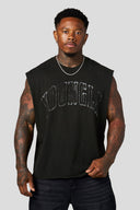 3098 - SINCE '14 CUTOFFS BLACK WASH - Unmatched Supply-YOUNG LA