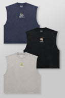 3107 - Looney Tunes Embroidered Cut-offs Tweety C - Unmatched Supply-YOUNG LA