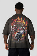4008 - Ring of Fire Tees Brown Wash - Unmatched Kicks - YOUNG LA