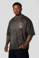 4008 - Ring of Fire Tees Brown Wash - Unmatched Kicks - YOUNG LA