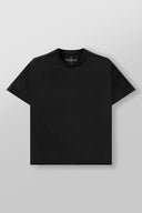 4097 - Cropped Tailored Tees Black Wash - Unmatched Supply-YOUNG LA