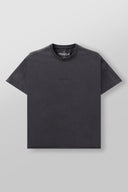 4097 - Cropped Tailored Tees Charcoal Wash - Unmatched Supply-YOUNG LA