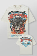 4103 - Cars & Curls - Tees Hell Ride Off-White - Unmatched Supply-YOUNG LA