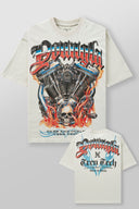 4103 - Cars & Curls - Tees Hell Ride Off-White
