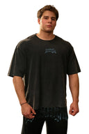 4135 - YLA x Axel - Spartan Tees Black/Blue - Unmatched Supply-YOUNG LA