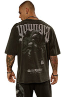 4135 - YLA x Axel - Spartan Tees Black/Grey - Unmatched Supply-YOUNG LA