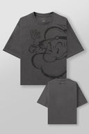 4195 - Popeye Tees Charcoal - Unmatched Supply-YOUNG LA
