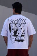 4195 - Popeye Tees White - Unmatched Supply-YOUNG LA