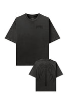 4234 - Backbone Tees Black Wash - Unmatched Kicks - YOUNG LA