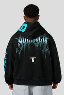 5015 - KAIJU NO. 8 GRAPHIC HOODIES BLACK/BLUE - Unmatched Kicks-YOUNG LA