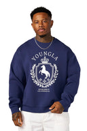 5075 - Old Money Crewnecks Navy - Unmatched Kicks - YOUNG LA
