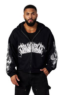 5128 - Venom Hoodies Black Wash - Unmatched Supply-YOUNG LA