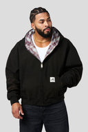 5141 - Reversible Plaid Jackets - Black Wash - Unmatched Supply-YOUNG LA