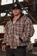 5141 - Reversible Plaid Jackets - Black Wash - Unmatched Supply-YOUNG LA