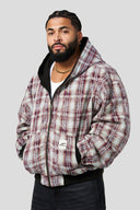 5141 - Reversible Plaid Jackets - Rusty Brown Wash - Unmatched Supply-YOUNG LA