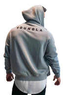 515 Monarch Zip-up Hoodie Grey Wash - Unmatched Supply-YOUNG LA