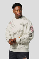 5178 - LA Sketch Crewnecks - Oatmeal - Unmatched Supply-YOUNG LA