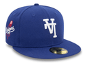 59FIFTY Fitted Cap - Upside Down AOP - Los Angeles Dodgers Cooperstown - Blue - Unmatched Kicks - new era caps