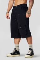 6006 - Cargo Rave Pants Black - Unmatched Kicks - YOUNG LA