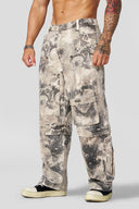 6006 - Cargo Rave Pants Skull Camo - Unmatched Kicks - YOUNG LA