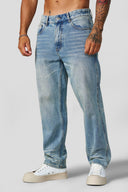 6016 - Fade Line Jeans Blue Wash - Unmatched Kicks-YOUNG LA