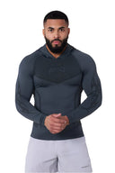 8062 - Warrior Compression Hoodies Deep Teal - Unmatched Kicks - YOUNG LA