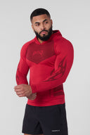 8062 - Warrior Compression Hoodies Red