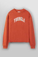 826 - Uni Crewneck Orange Wash - Unmatched Supply-YOUNG LA