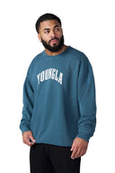 826 - Uni Crewneck Teal Wash - Unmatched Supply-YOUNG LA