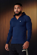 832 - SuperVillain Compression Hoodies Navy - Unmatched Supply-